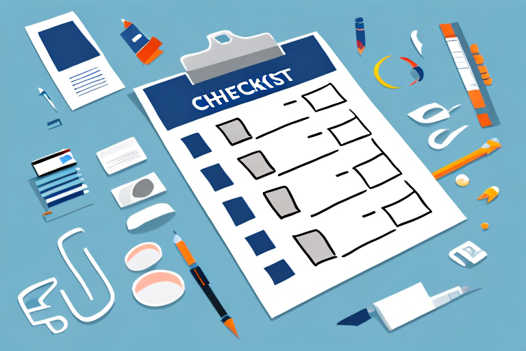 A checklist with items related to export compliance