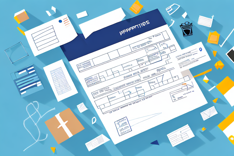 A customs document with boxes and arrows to show the process of classifying imports