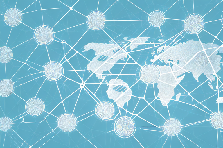 A complex network of global trade routes and regulations