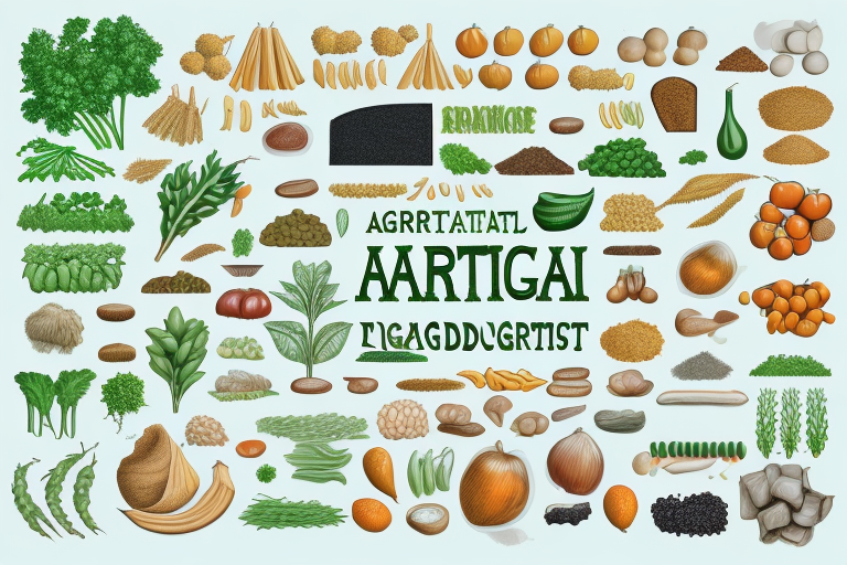 A variety of agricultural products being sorted into different categories