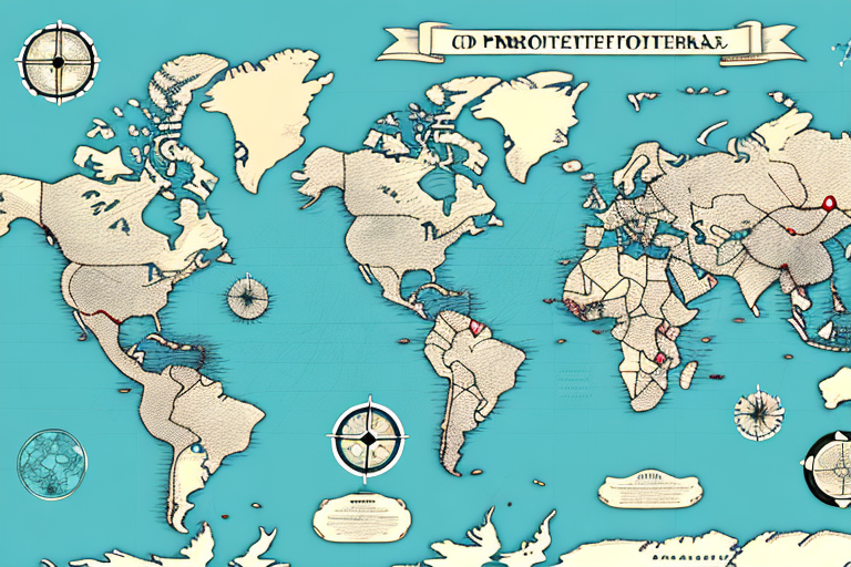 A map with two different colors to show the difference between exclusive and protected territories