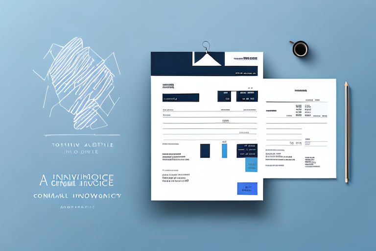 A commercial invoice with items listed and a total cost at the bottom