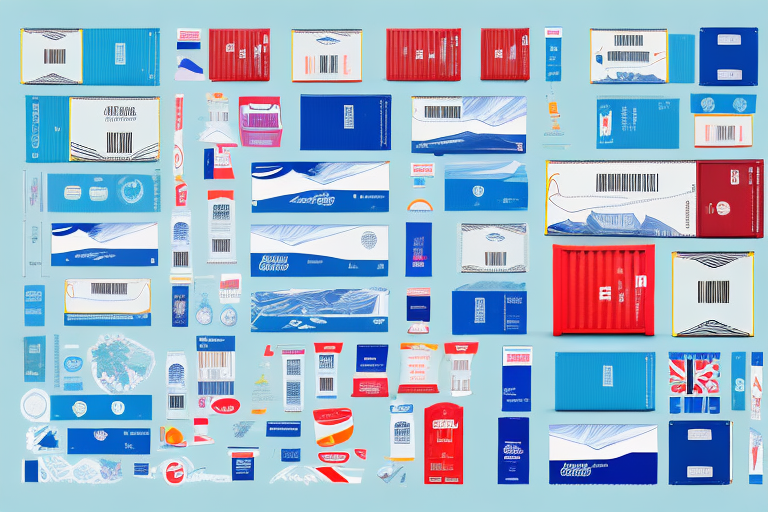 A container ship carrying a variety of products