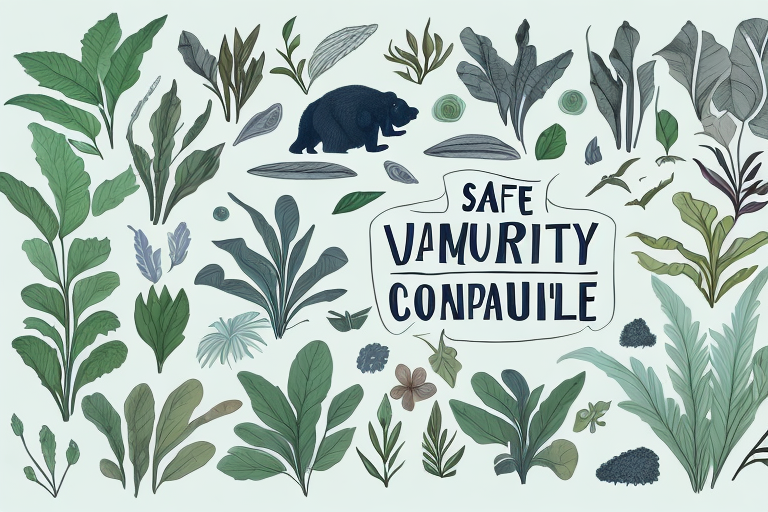 A variety of plants and animals in a safe