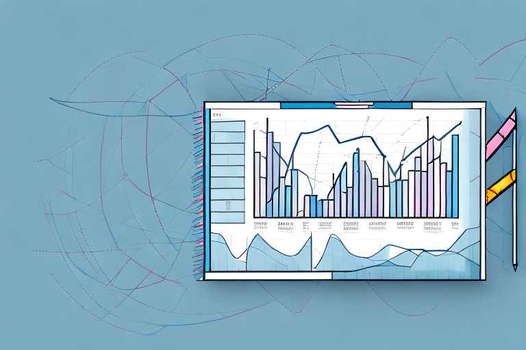 A graph showing a business's profit margin over time