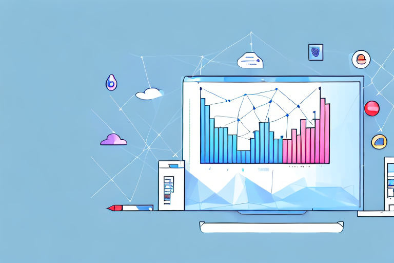 A computer screen with a graph