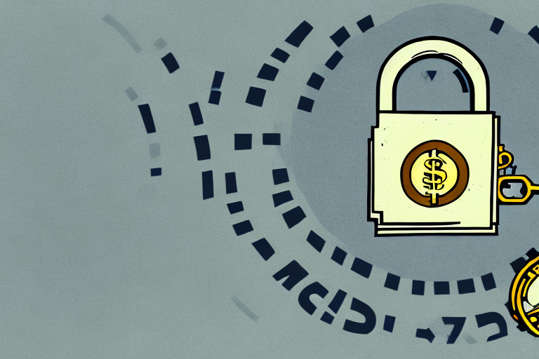 A vault with a padlock and a dollar sign to represent the concept of anti-bribery and corruption