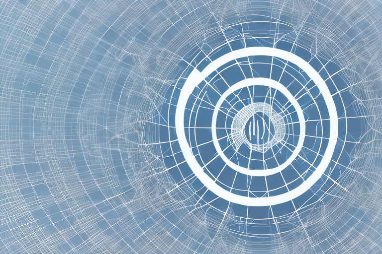 A complex network of overlapping circles representing the relationship between cmmc compliance