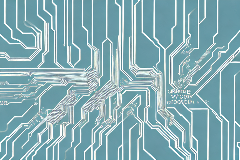 A circuit board with components being exported in a box