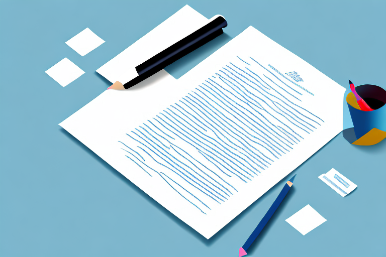 A contract document with a pen signing it