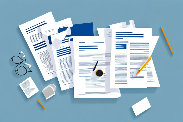 A stack of documents or contracts