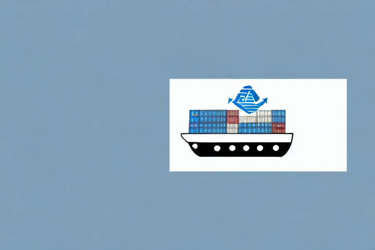 A shipping container with an export/import insurance logo on it