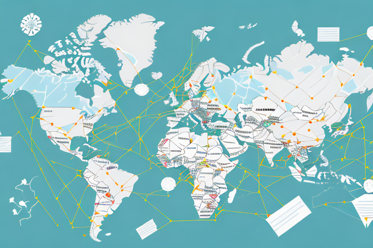 A sectoral map with arrows indicating the flow of sanctions