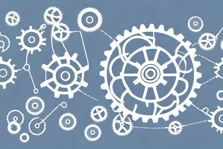 A set of interconnected gears