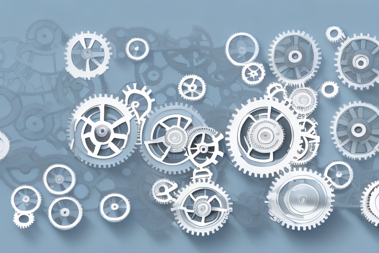 A set of gears and cogs