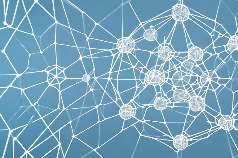 A complex web of interconnected nodes