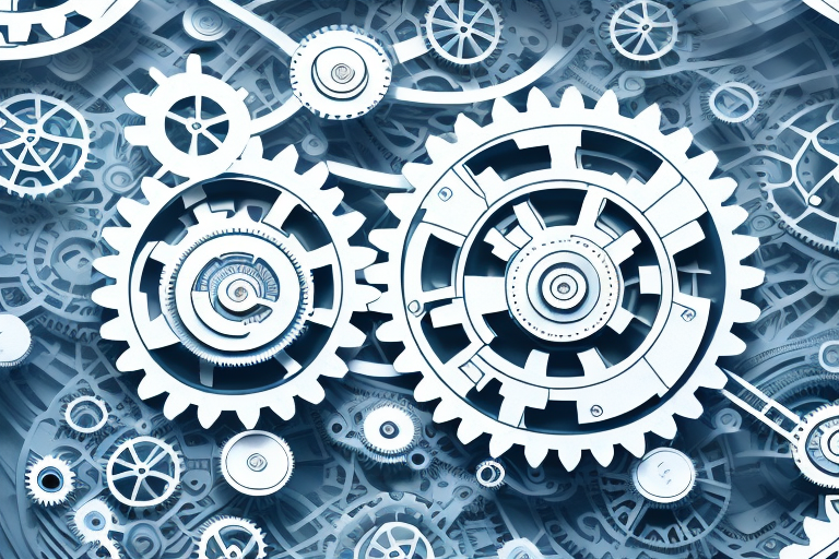 A complex network of gears and cogs