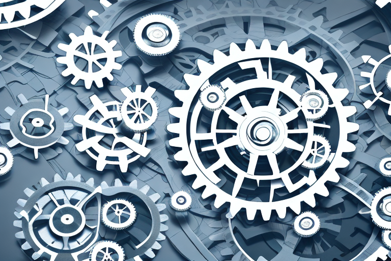 A complex network of gears and cogs