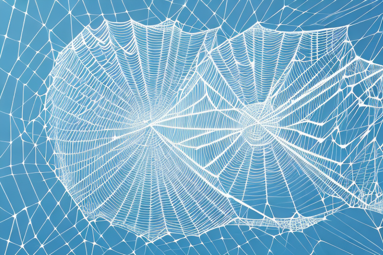 A complex web of interconnected lines