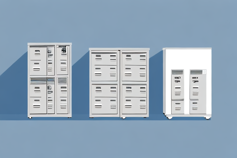 Two filing cabinets