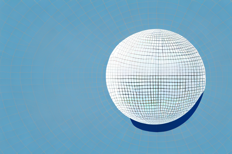 A globe with a grid pattern overlaid