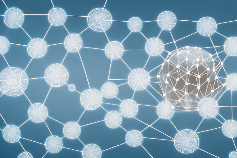 A network of interconnected nodes representing the global money transfer system