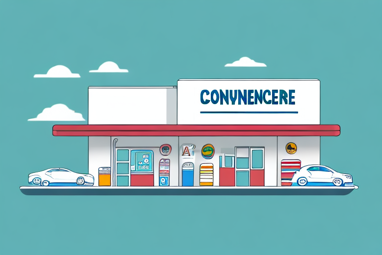 A convenience store building