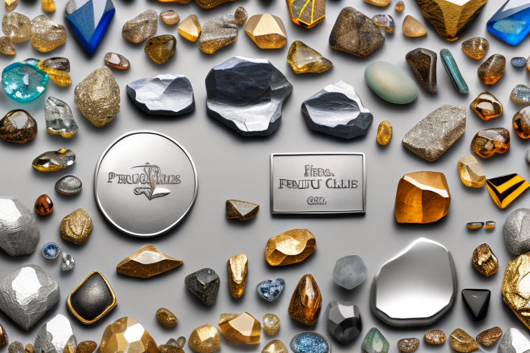 A variety of precious metals and stones