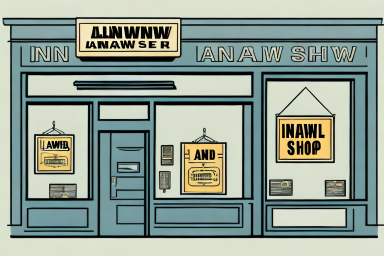 A pawnbroker's shop