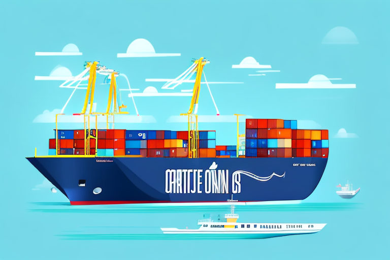 A container ship in a port