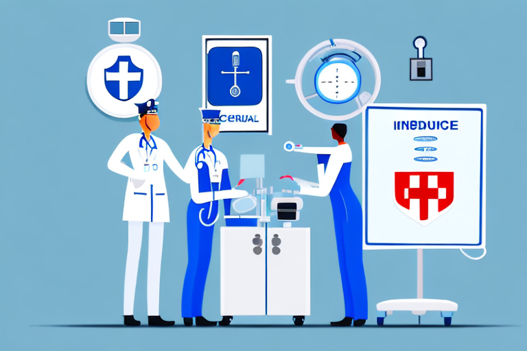 A medical device being inspected at a customs checkpoint