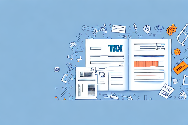 A complex tax filing system with multiple levels and components