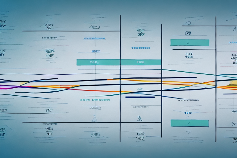 A graph or chart showing a timeline of potential profits