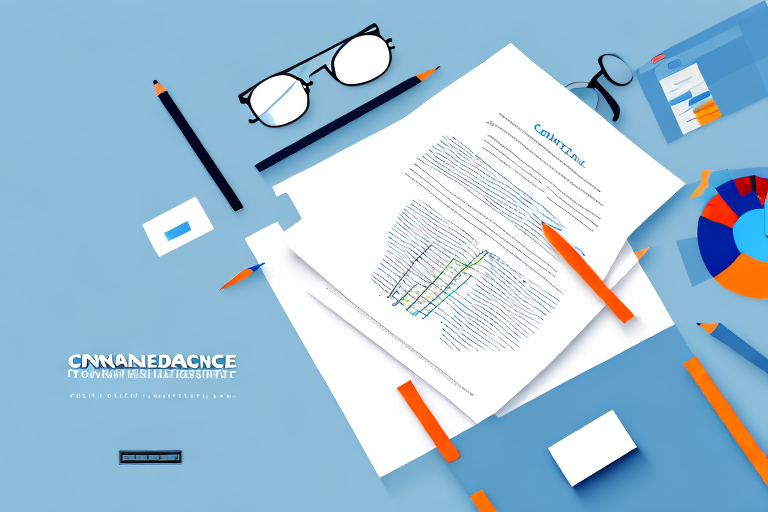 A contract with a graph showing financial performance