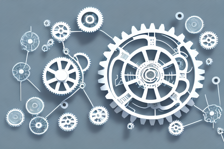 A set of interconnected gears representing the complex machinery of a franchise agreement