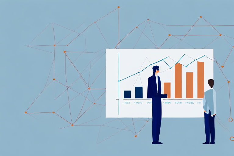 A person looking at a graph of a company's financial performance to represent due diligence when investing in a franchise post-layoff