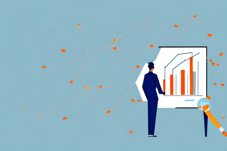 A person looking at a graph of financial risk and reward