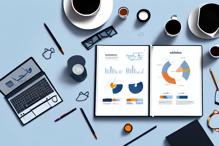 A business plan and operations manual on a desk