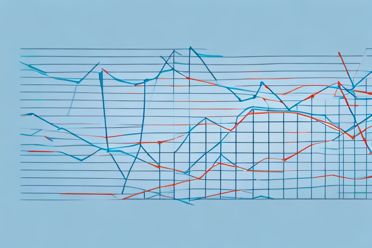 A graph or chart showing a line graph with an upward trend