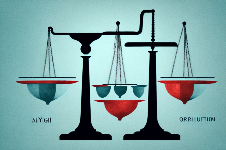 A scale with two sides