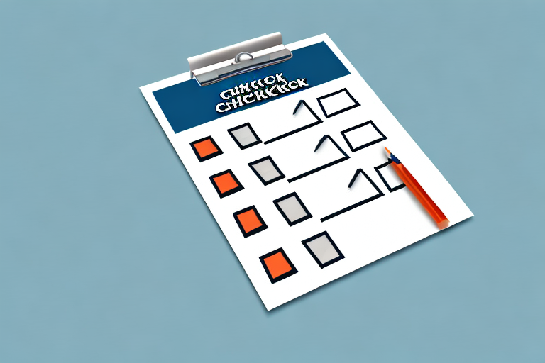 A checklist with checkboxes and icons representing the different elements of a franchise performance evaluation