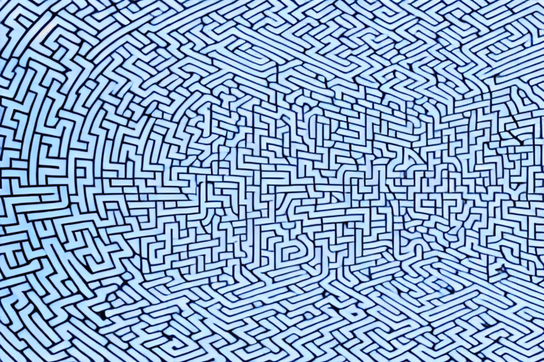 A maze with multiple pathways