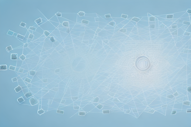 A complex web of legal documents and contracts to represent the difficulty of understanding franchising laws