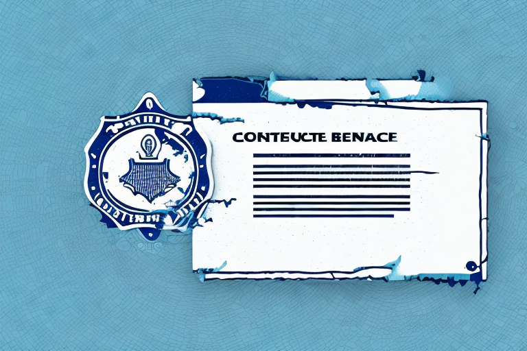 A contract with a broken seal to represent the breach of a franchise agreement