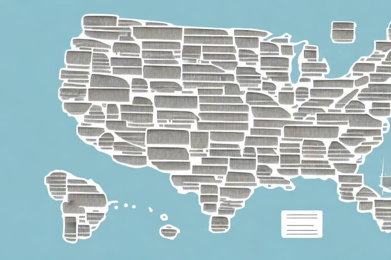 A map with a landscape of legal documents and documents related to franchising