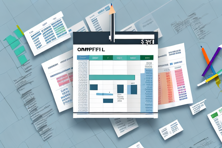 A complex financial spreadsheet with multiple columns and rows