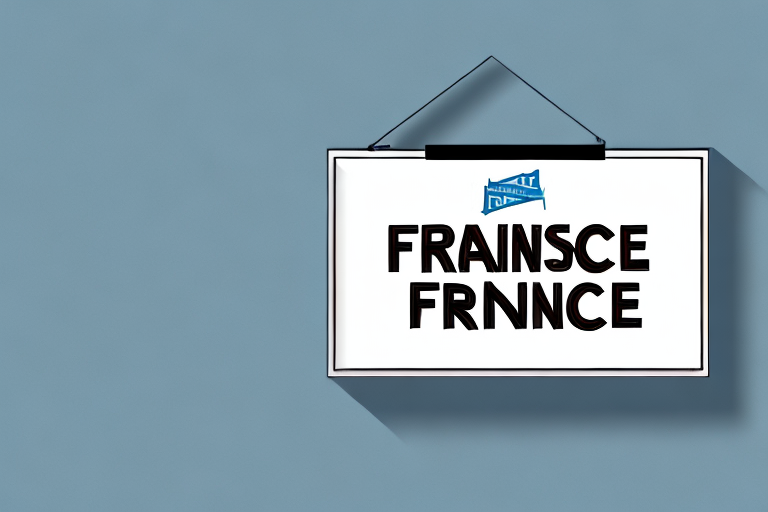 A business building with a sign reading "franchise" above the entrance